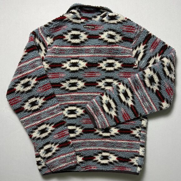 2/$25 Cinch Western Aztec Fleece Pullover Women's Size Small Cowgirl, Rodeo - Picture 2 of 16